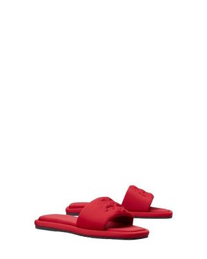 Tory Burch Double-T Sport Slide Sandal - Red