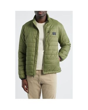 Dark Seas Robinson Quilted Polar Fleece Jacket - Green