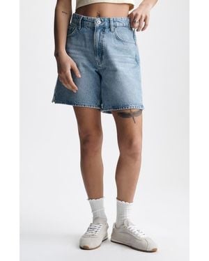 Brooklyn Industries High Waist Denim Shorts - Blue