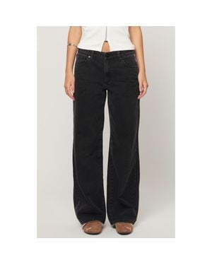 A.Brand '99 Heidi Baggy Straight Leg Jeans - Black