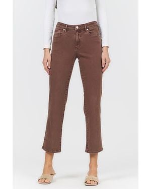 DEAR JOHN Anika Mid Rise Ankle Straight Jeans - Multicolor