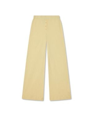 VIR VITA Pointelle Lounge Pant - White