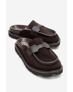 Forever & Always Shoes Vela Leather Slipper - Black