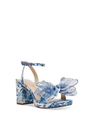 Betsey Johnson Duke Ankle Strap Platform Sandal - Blue