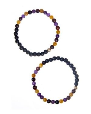The Healer's Collection N19 Anxiety-Free Set Of 2 Healer's Bracelets - Black