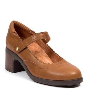 Jambu Vanessa Casual Heel Mary Jane - Brown