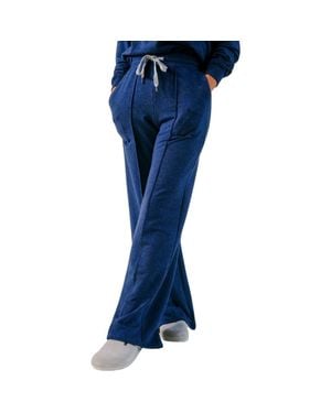 Poplinen Plus Betty Organic Cotton + Tencel Wide Leg Pant - Blue
