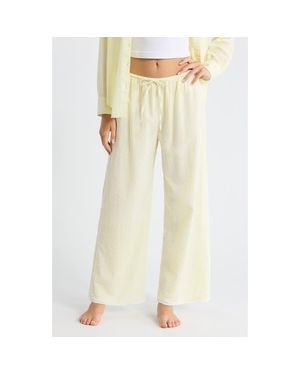 Open Edit Seersucker Sleep Pants - Natural