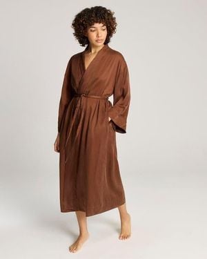 Nudea Eco-Luxe Long Robe - Brown