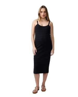Ingrid & Isabel Pointelle Knit Maternity Midi Slip Dress - Black