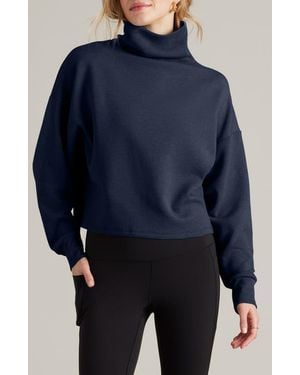 Rhone Dreamglow Mock Neck Top - Blue