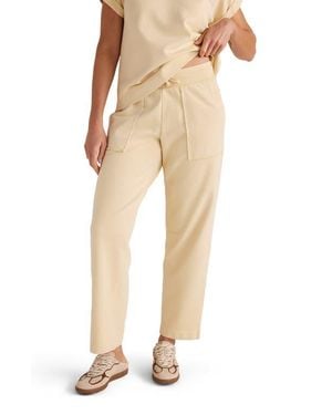 Haven Well Within Garment-Dyed Organic Cotton Terry Pants - Natural