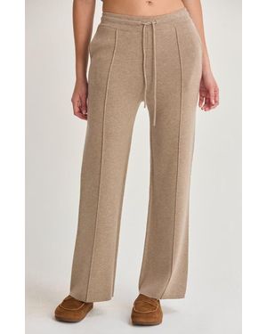 Crescent Lounge Sweater Knit Pants - Natural