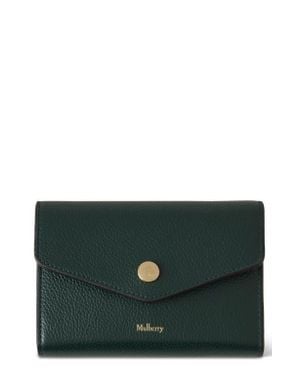Mulberry Snap Leather Wallet - Gray