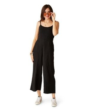 Carve Designs Knox Gauze Jumpsuit - Black