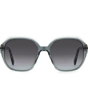 Fossil 54Mm Gradient Rectangular Sunglasses - Gray