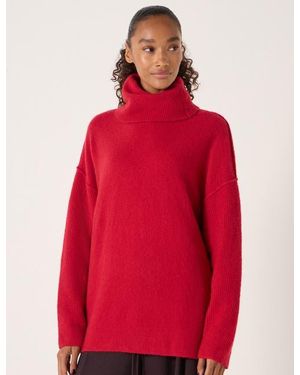 Hush Meryl Roll Neck Sweater - Red