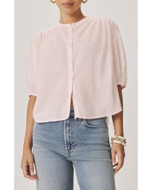 Splendid Madelyn Woven Shirt - Gray