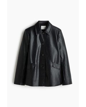 H&M Coated Jacket - Black
