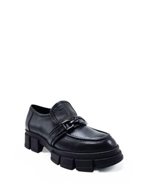 Beautiisoles Raquel Paltform Loafer - Black