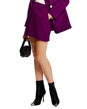 TOPSHOP Suit Pelmet Skirt - Purple