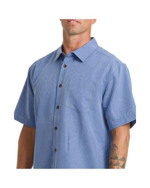 Quiksilver Island Jungleshort Sleeve Shirt - Blue