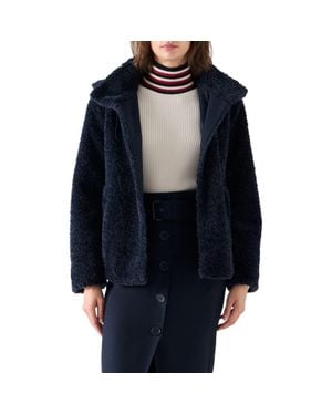 Akris Punto Faux Fur Hooded Short Coat - Black