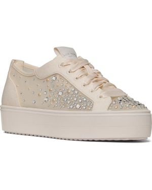 Kate Spade Sam Crystal Embellished Platform Sneaker - White