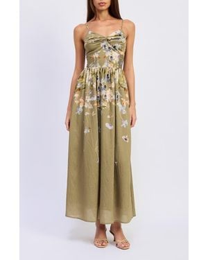 En Saison Yvette Floral Maxi Dress - Natural