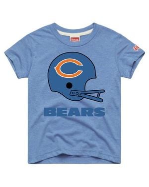 Homage Youth Chicago Bears Big Helmet Tri-Blend T-Shirt - Blue