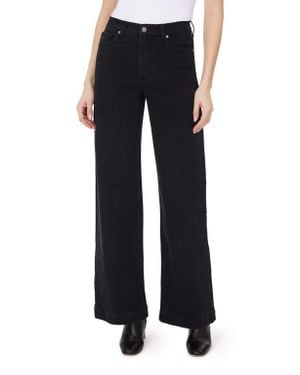 Habitual Denver High Rise Wide Leg Jeans - Black