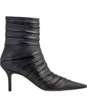 Neil J. Rodgers Plisse Ankle Boot - Black