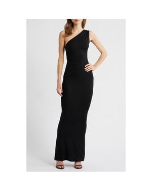 ARTLESS FOREVER Elva One-Shoulder Mermaid Gown - Black