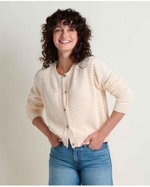 Toad & Co. Bianca Pointelle Cardigan - Natural