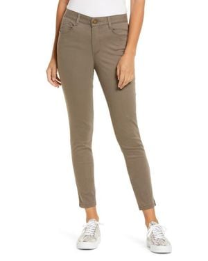 Wit & Wisdom High Waist Ankle Skinny Pants - Natural