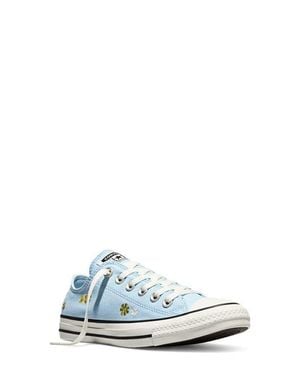 Converse Gender Inclusive Chuck Taylor All Star Floral Embroidered Canvas Low Top Sneaker - White