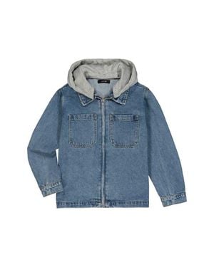 Joe's Jeans Kids Denim Trucker Jacket With Removable Hood (Big Kid0 - Blue