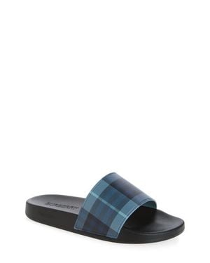 Burberry Furley Check Slide Sandal - Multicolor
