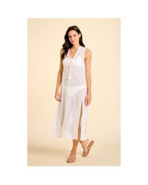 Sitano Sorrento Crochet Cover-Up - Natural