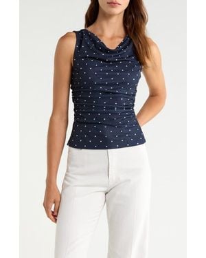 Rails Fete Cowl Neck Tank - Blue