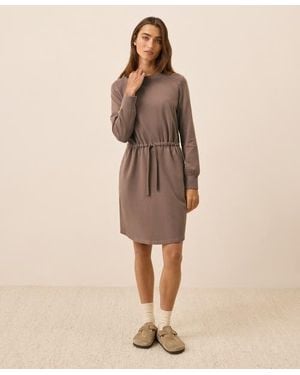 Pact Organic Cotton Cloudknit Sweatshirt Dress - Natural
