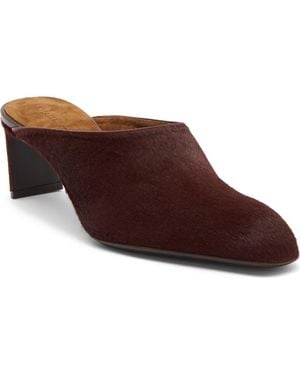KHAITE Colt Genuine Calf Hair Mule - Brown