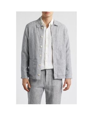 Alex Crane Kite Linen Jacket - Gray