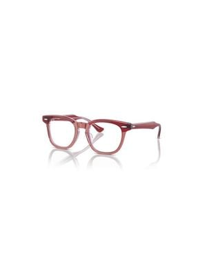 Ray-Ban 45Mm Square Optical Glasses - Red