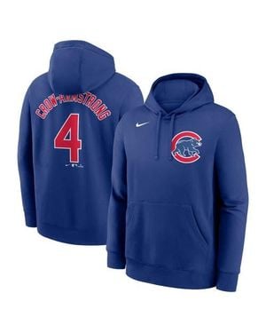 Nike Pete Crow-Armstrong Chicago Cubs Player Name & Number Club Fleece Pullover Hoodie - Blue