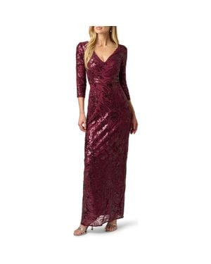 Adrianna Papell Sequin Gown - Red