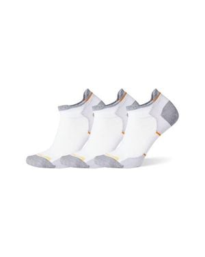 Smartwool Run 3-Pack Zero Cushion Ankle Socks - White