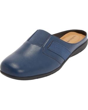 Comfortview The Sarah Slip On Mule - Blue