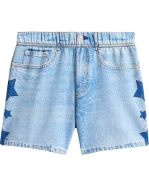 Rag & Bone Kids' Miramar Terry Star Shorts - Blue