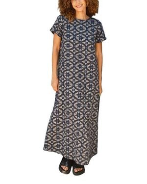Ace & Jig Mette Button Back Belted A-Line Maxi Dress - Multicolor